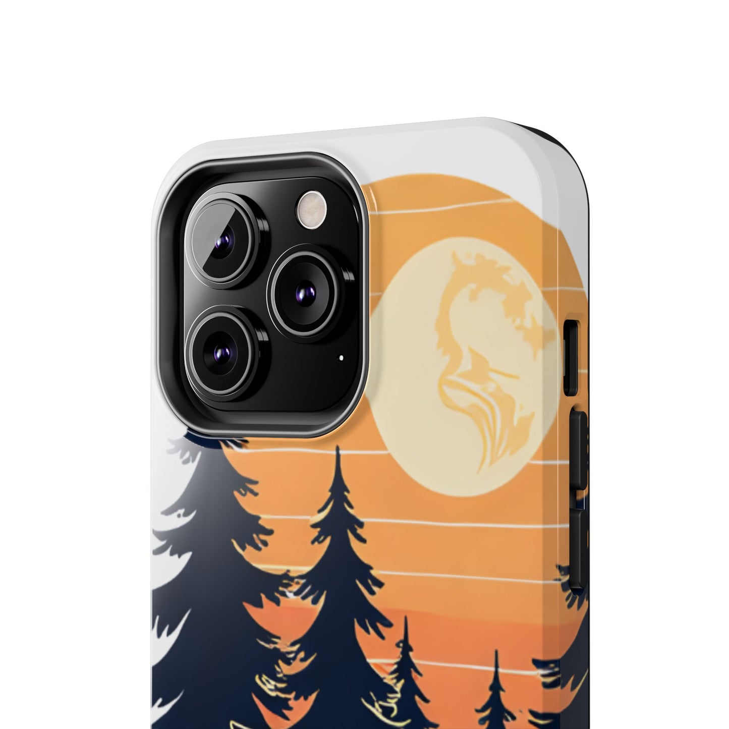 Retro Sunset Pines Graphic Phone Case - Just Gigi IFYKYK