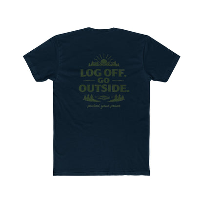 Log Off Go Outside Tee From EDRL by Just Gigi IFYKYK