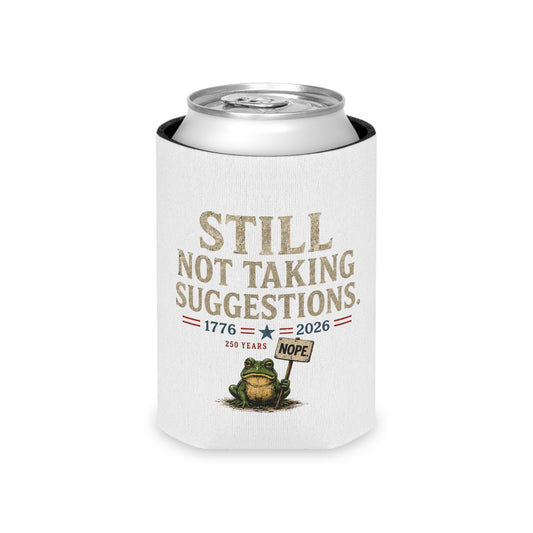 250th Anniversary Patriotic USA Frog Can Koozie