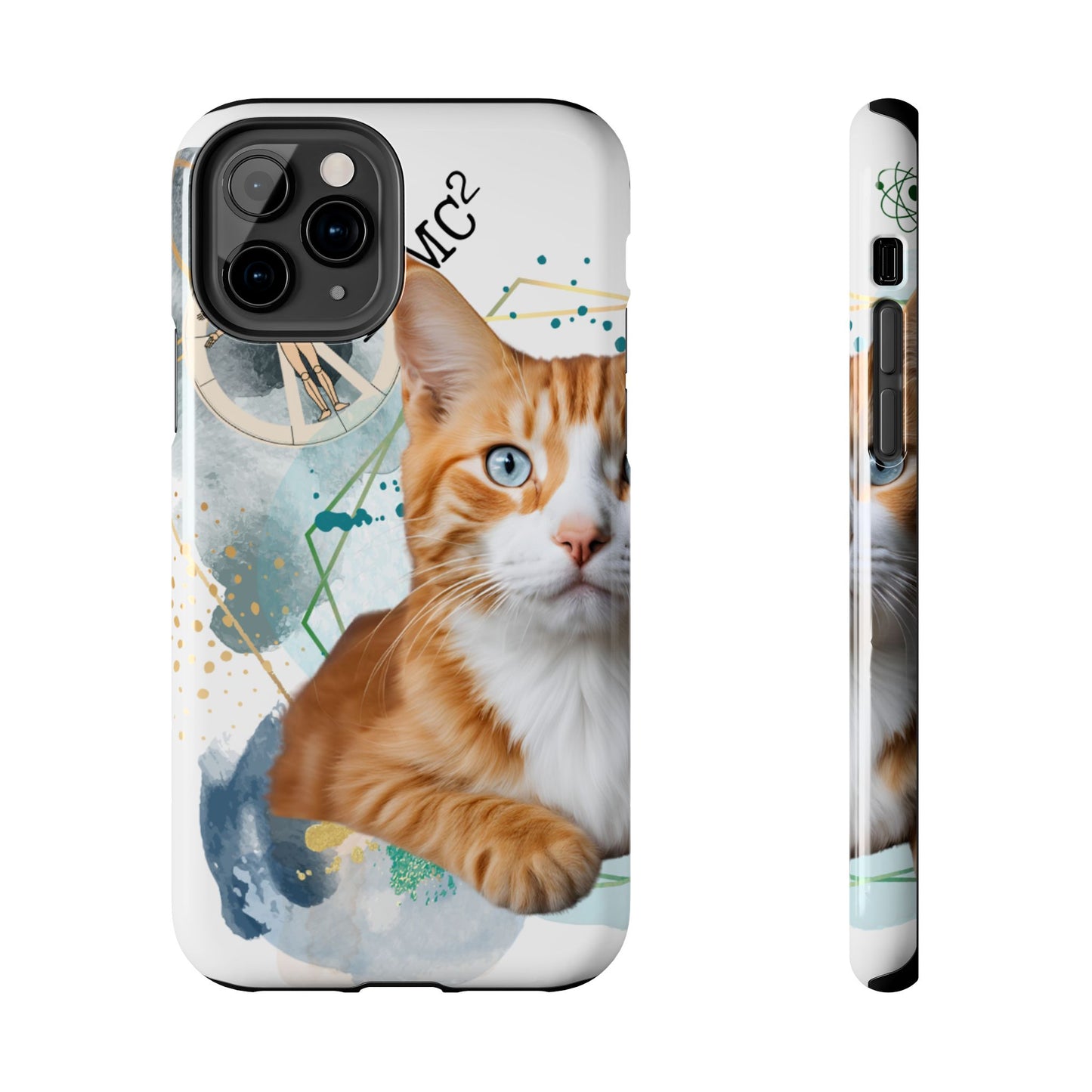 E=MC2 Cat Tough Phone Cases