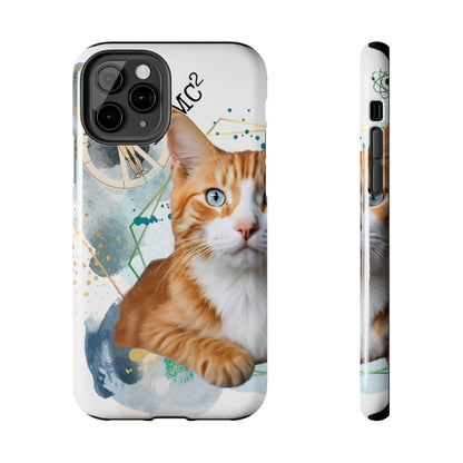 E=MC2 Cat Tough Phone Cases