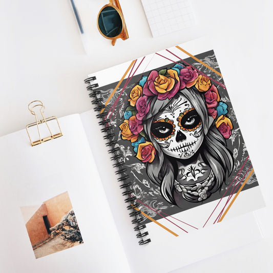 Sugar Skull Spiral Notebook - Just Gigi IFYKYK