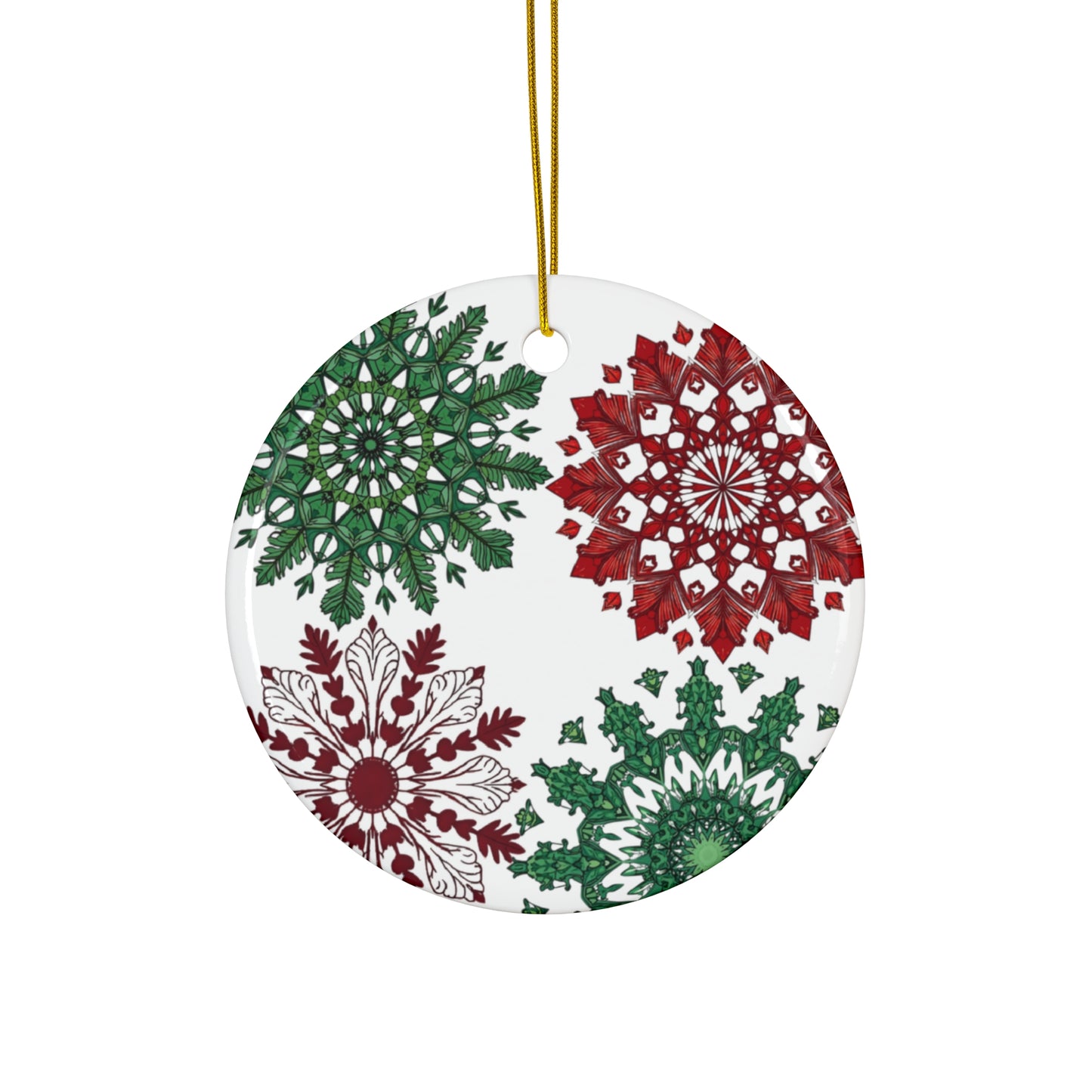 OG Red & Green Ceramic Ornaments  — Choose Your Shape - Just Gigi IFYKYK