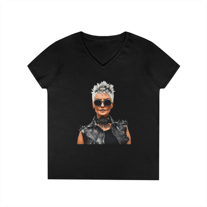 Just Gigi IFYKYK Audaciously You  Ladies' V-Neck T-Shirt