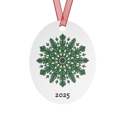 2025 Green Mandala Bell Metal Ornament — Just Gigi IFYKYK