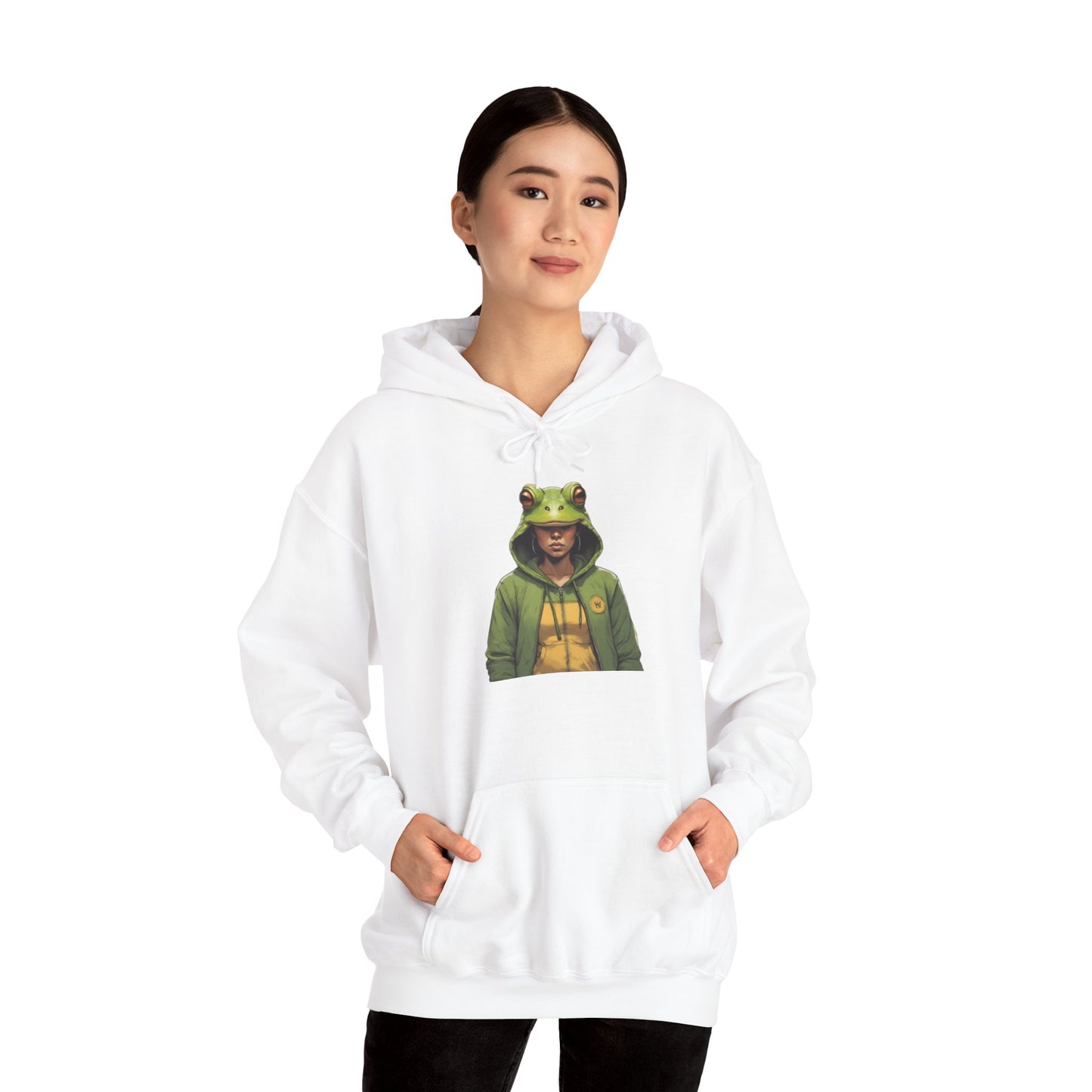 Frog Woman Graphic Hoodie – Unique Statement Streetwear  Just Gigi IFYKYK