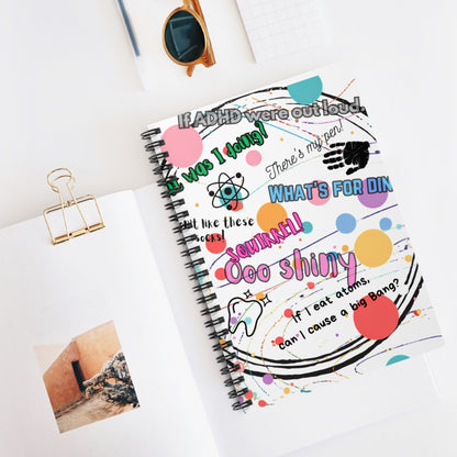 Colorful ADHD Spiral Notebook Just Gigi IFYKYK