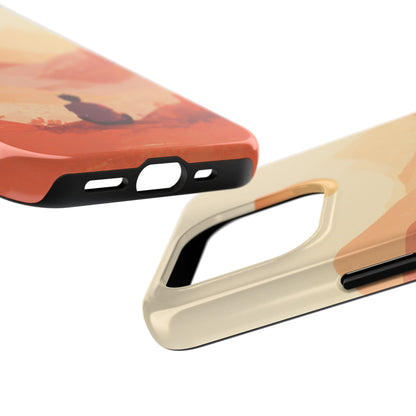 Sunset Mountain Meditation Tough Phone Case - Just Gigi IFYKYK