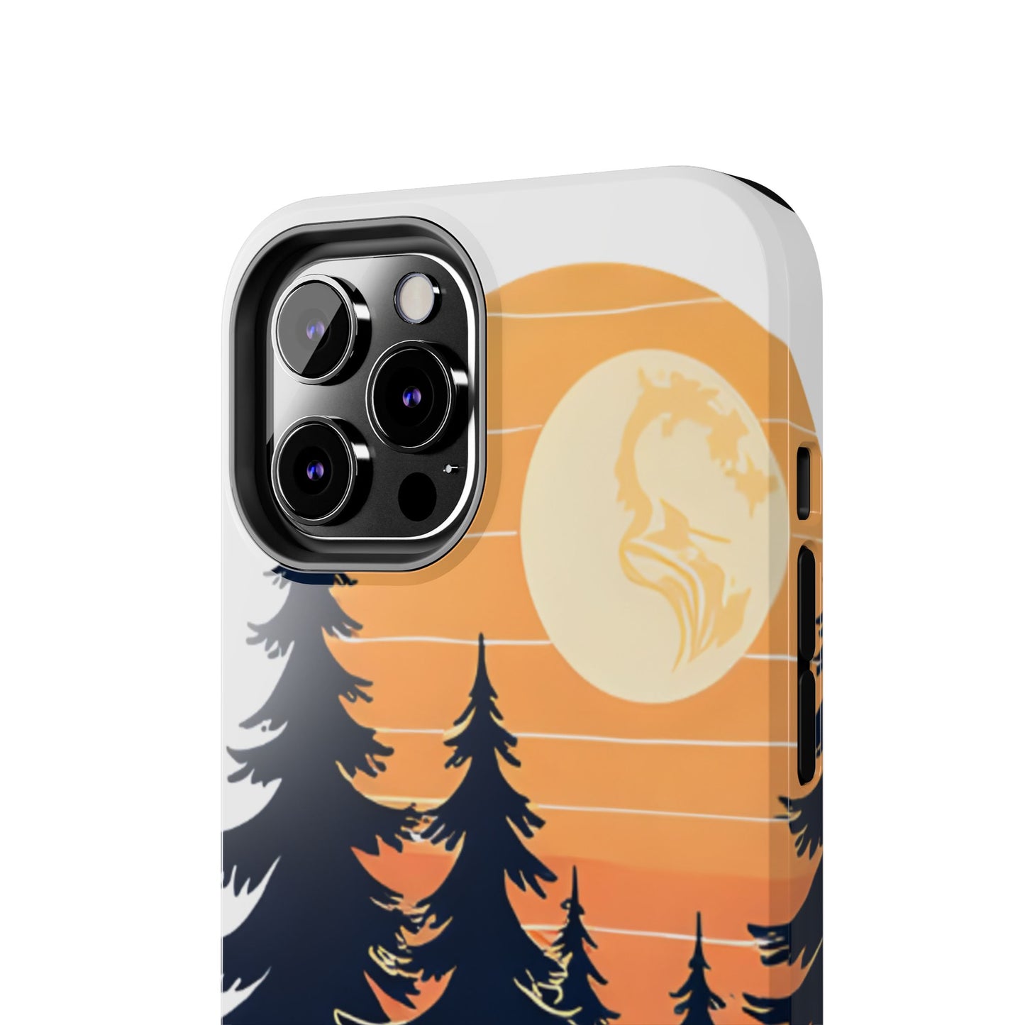 Retro Sunset Pines Graphic Phone Case - Just Gigi IFYKYK
