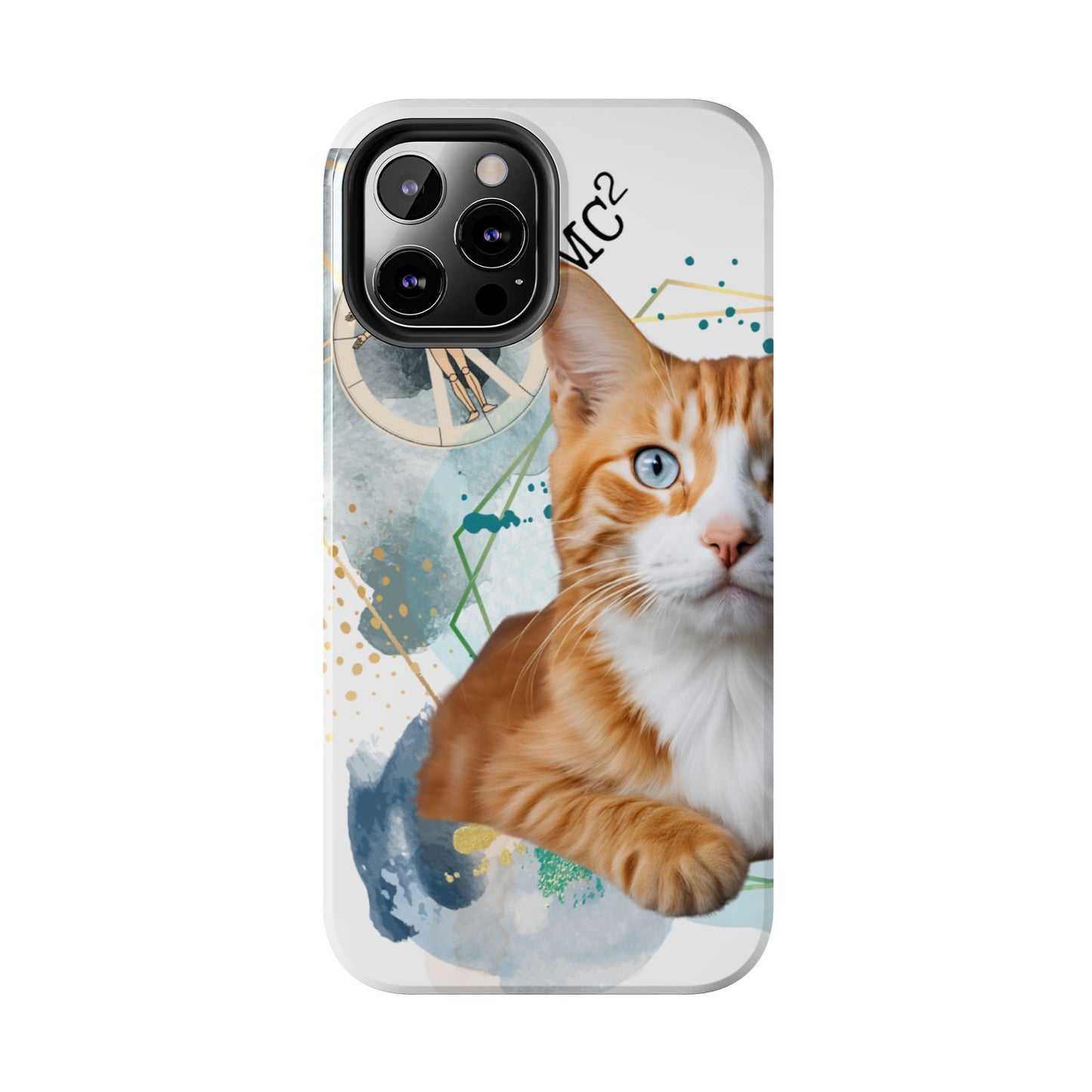 E=MC2 Cat Tough Phone Cases
