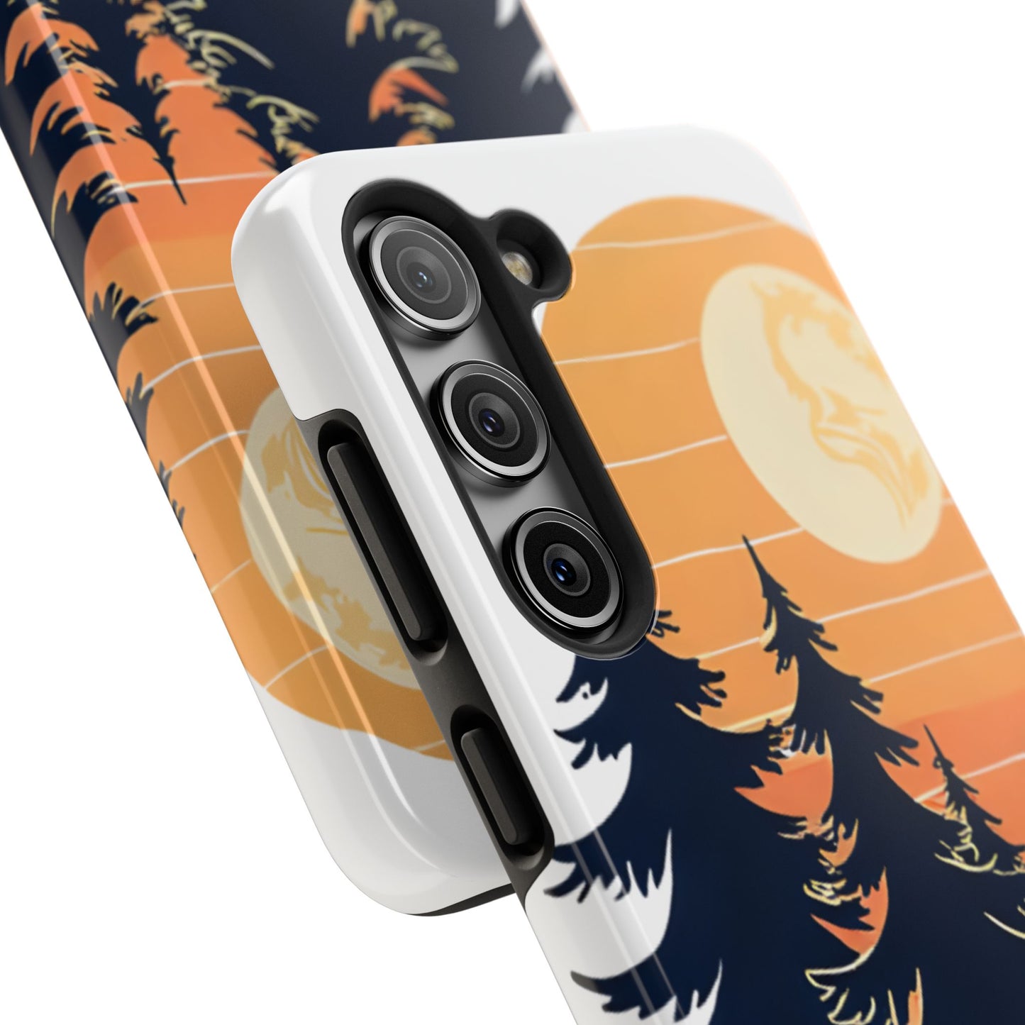 Retro Sunset Pines Graphic Phone Case - Just Gigi IFYKYK