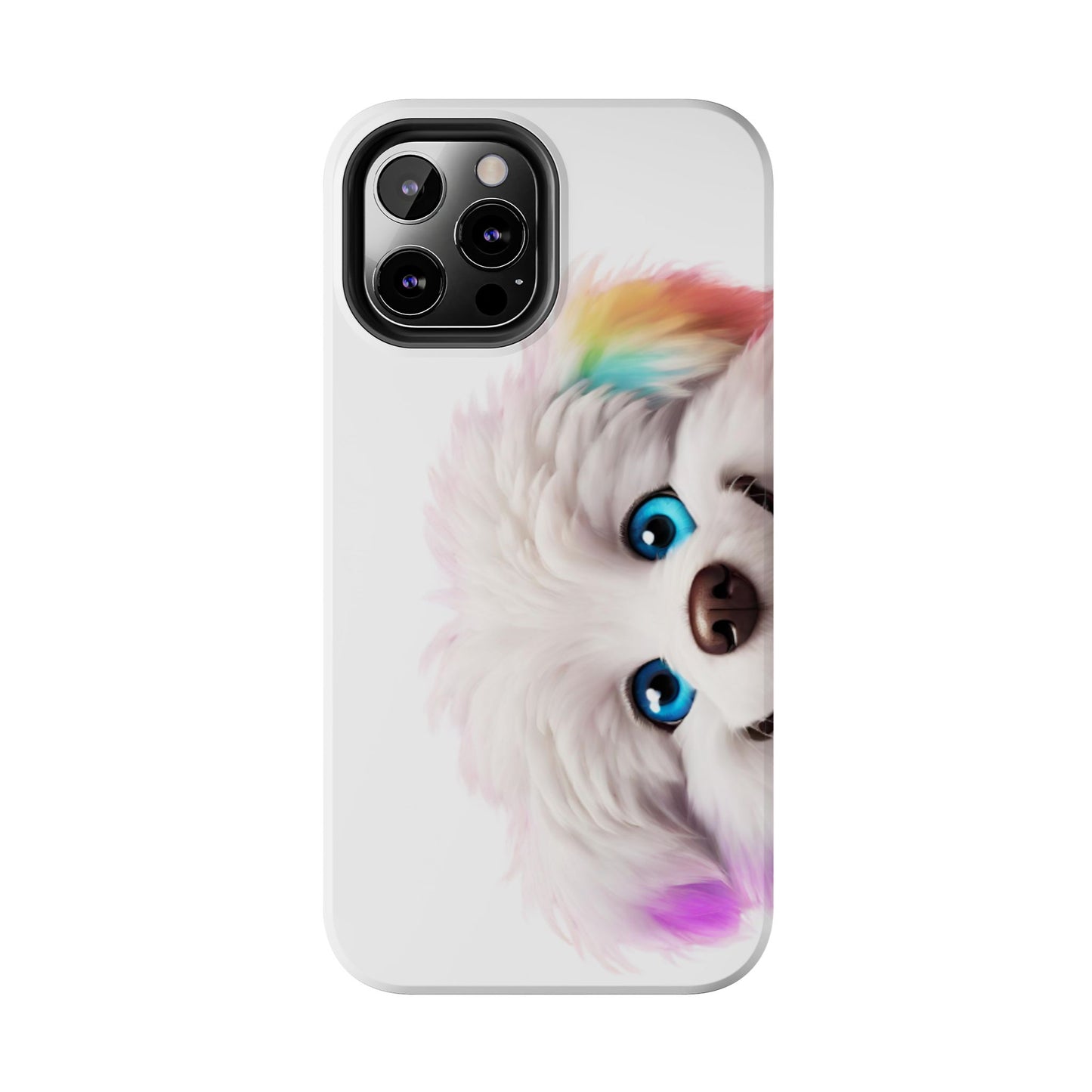 Peeking Doggo design Tough Phone Cases