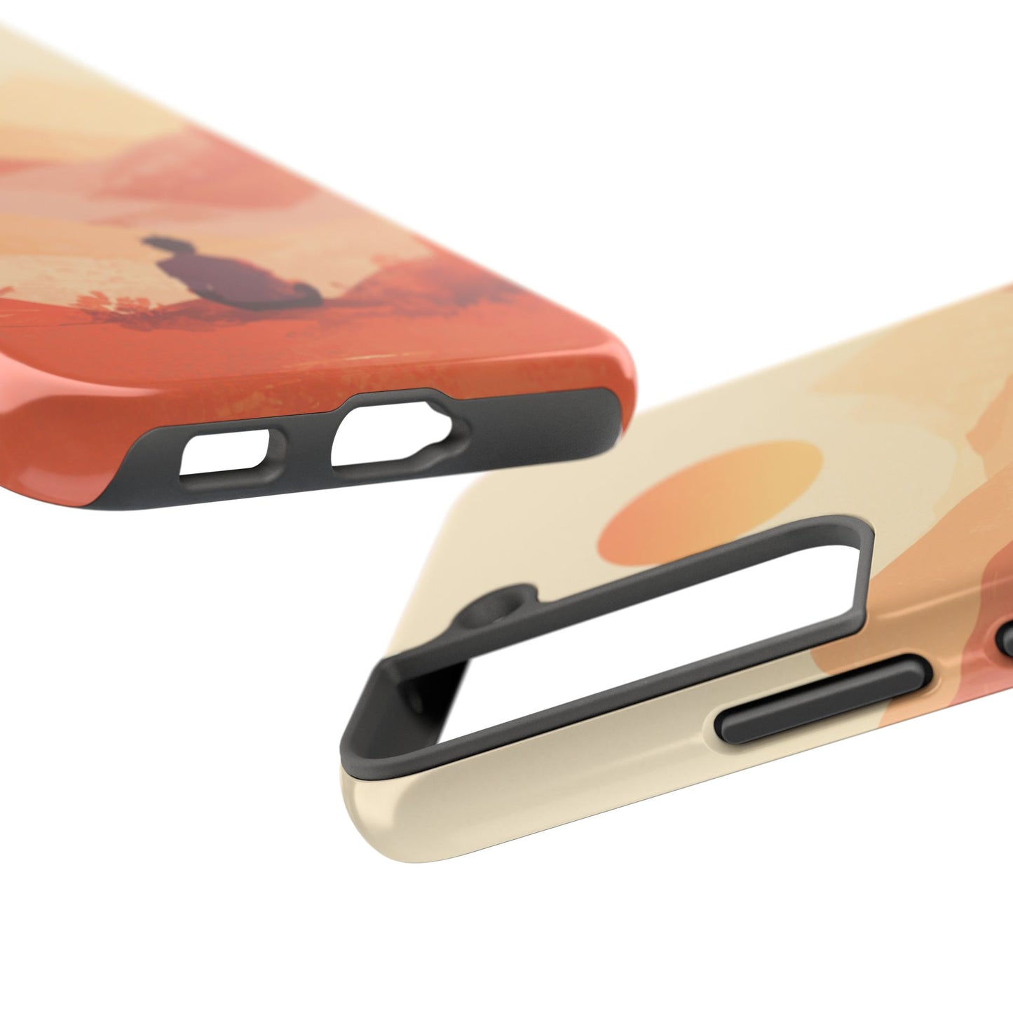 Sunset Mountain Meditation Tough Phone Case - Just Gigi IFYKYK
