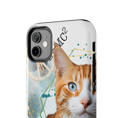 E=MC2 Cat Tough Phone Cases