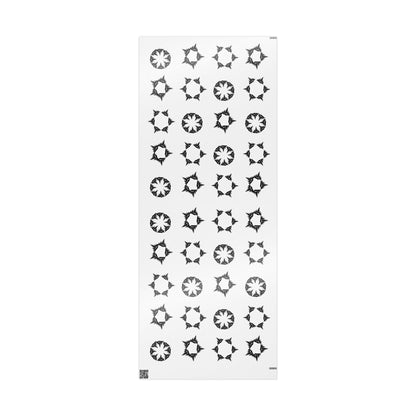 Black & White Snowflake Trees Hidden Image Wrapping Paper Roll - Just Gigi IFYKYK