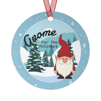 Gnome For The Holidays  2025 Keepsake Metal Ornaments