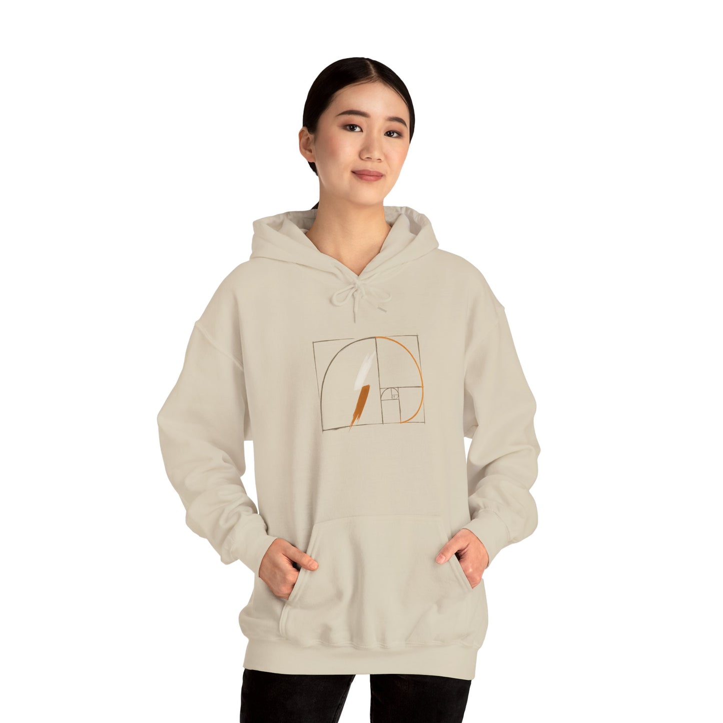 ONWARD Hoodie —Fibonacci Spiral Minimal Design