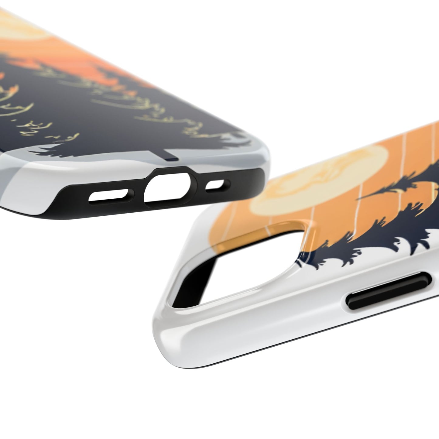 Retro Sunset Pines Graphic Phone Case - Just Gigi IFYKYK