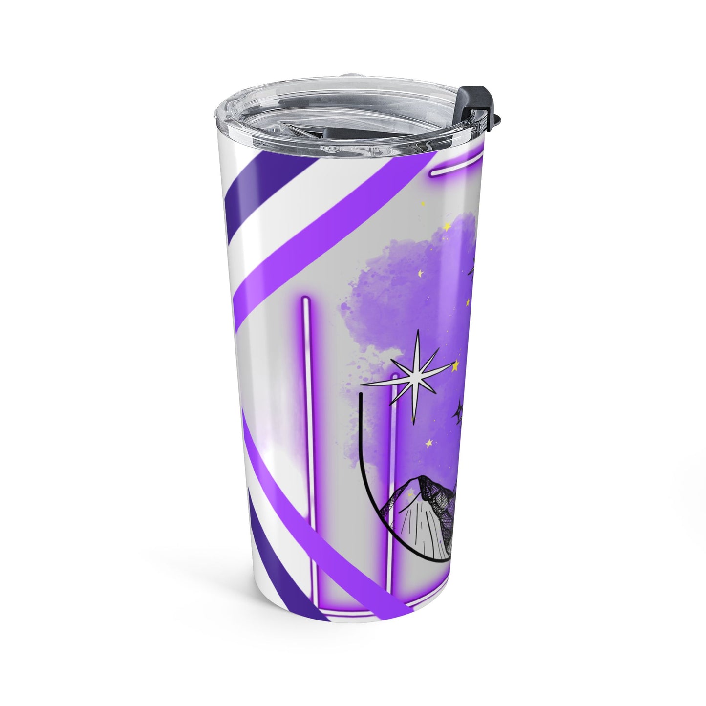 Purple Mountains Tumbler - 20oz Insulated Tumbler Just Gigi IFYKYK