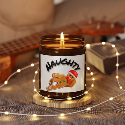 'Naughty' Gingerbread man- Soy, Scented Candle - Just Gigi IFYKYK