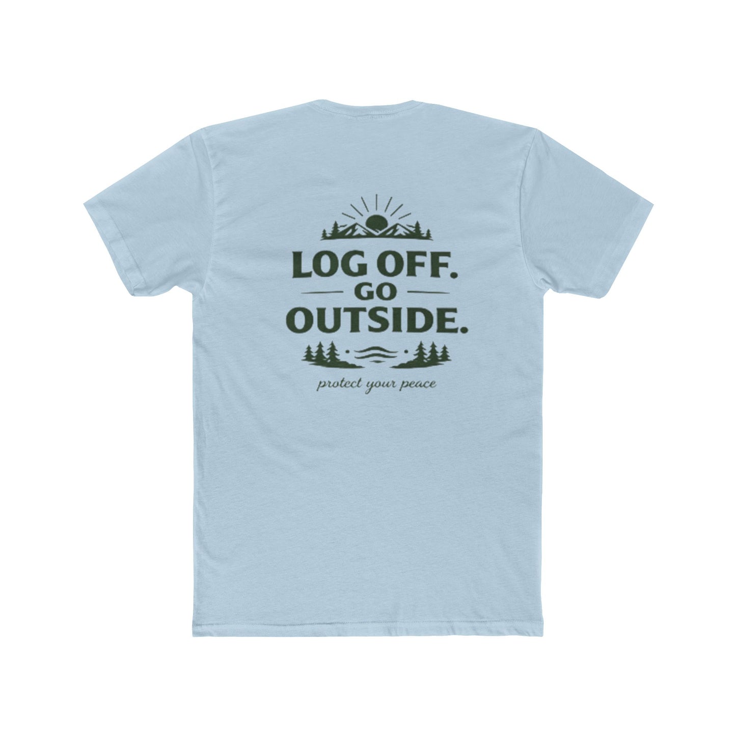 Log Off Go Outside Tee From EDRL by Just Gigi IFYKYK