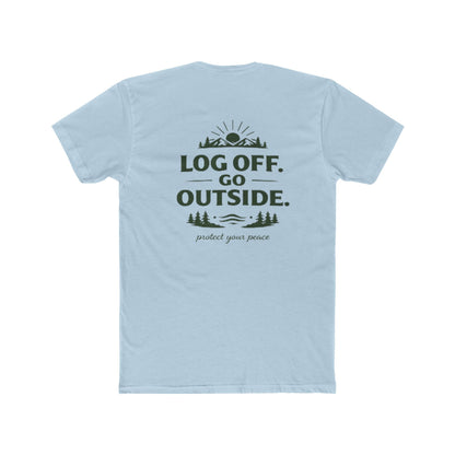 Log Off Go Outside Tee From EDRL by Just Gigi IFYKYK