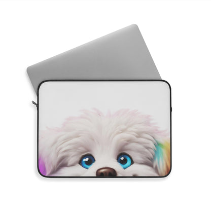 Peek a boo Doggo Laptop Sleeve Just Gigi IFYKYK