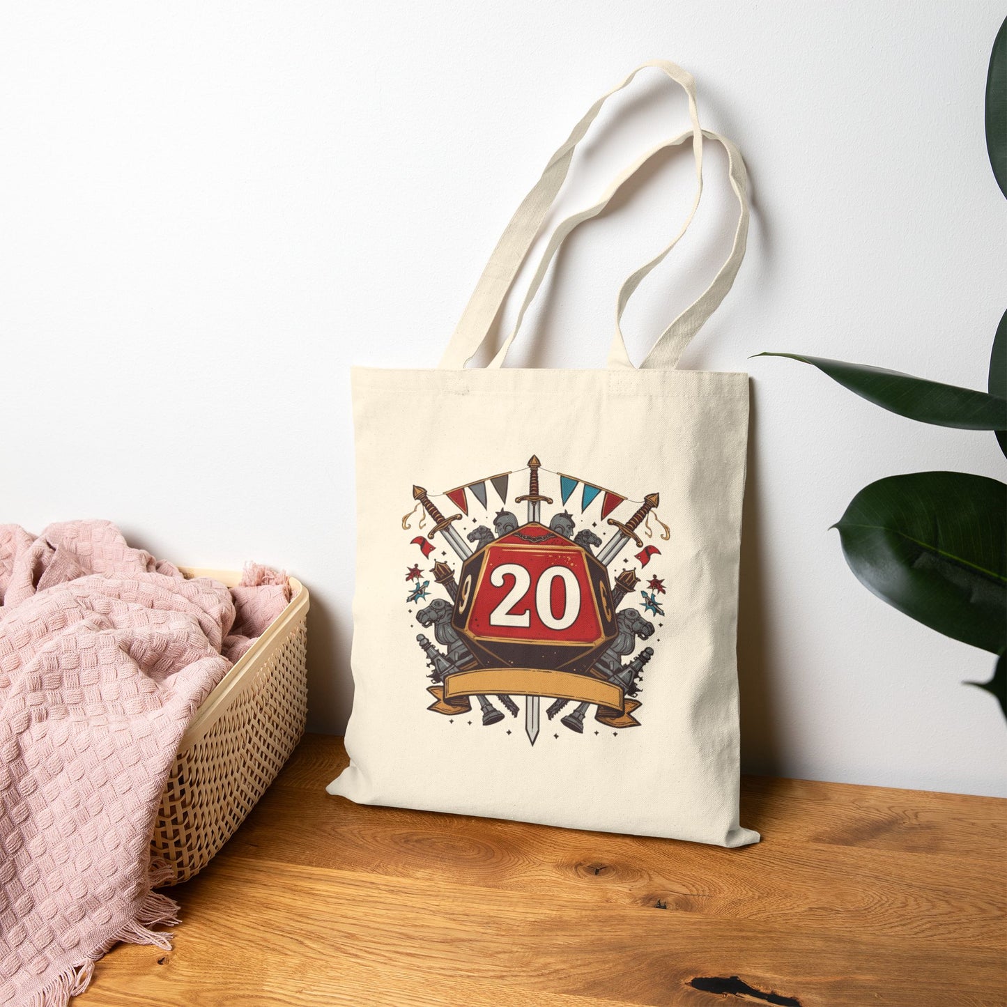 Infinite Bag of Holding W/ D20 Shield RPG Tote - Just Gigi IFYKYK