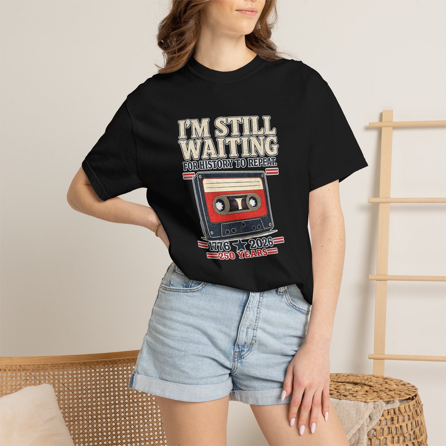 Waiting for History - Vintage Cassette Tee Just Gigi IFYKYK