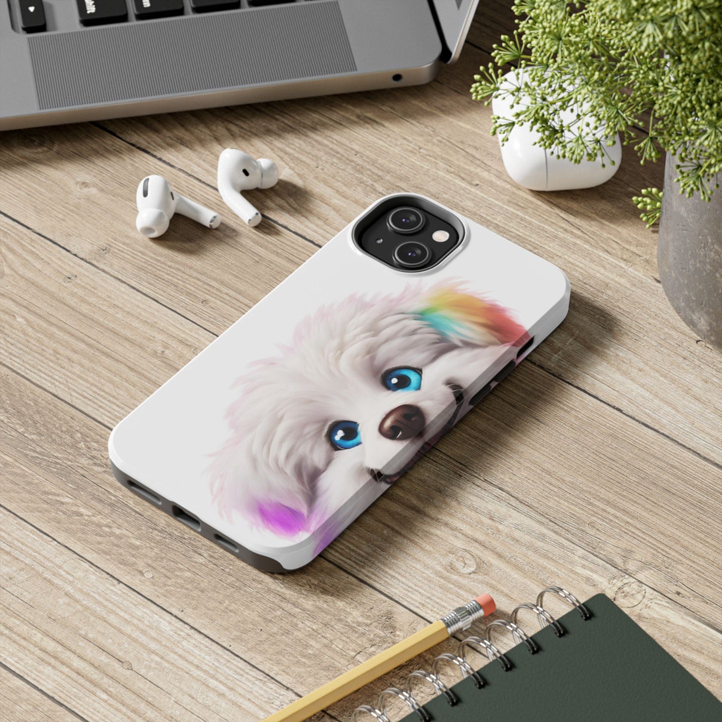 Peeking Doggo design Tough Phone Cases