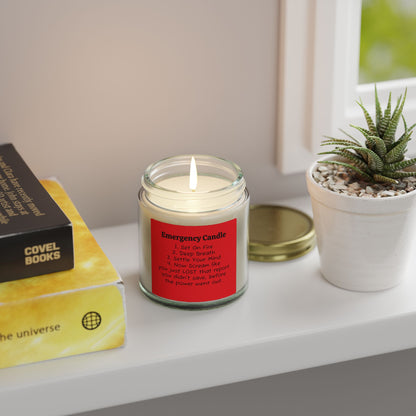 Emergency Candle - Coconut Apricot Wax Jar Candle - Just Gigi IFYKYK