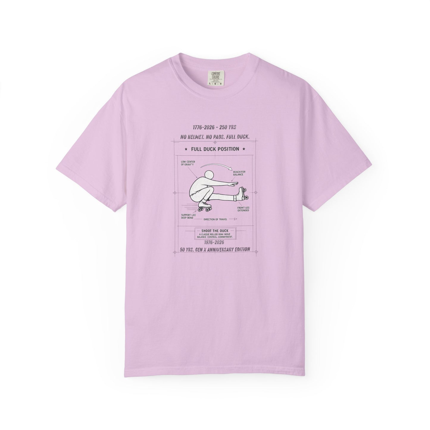 Full Duck Position Blueprint Graphic Tee - Just Gigi IFYKYK
