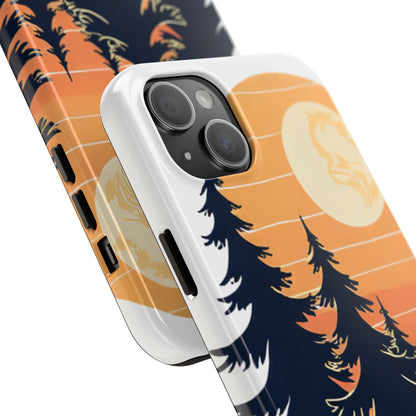 Retro Sunset Pines Graphic Phone Case - Just Gigi IFYKYK