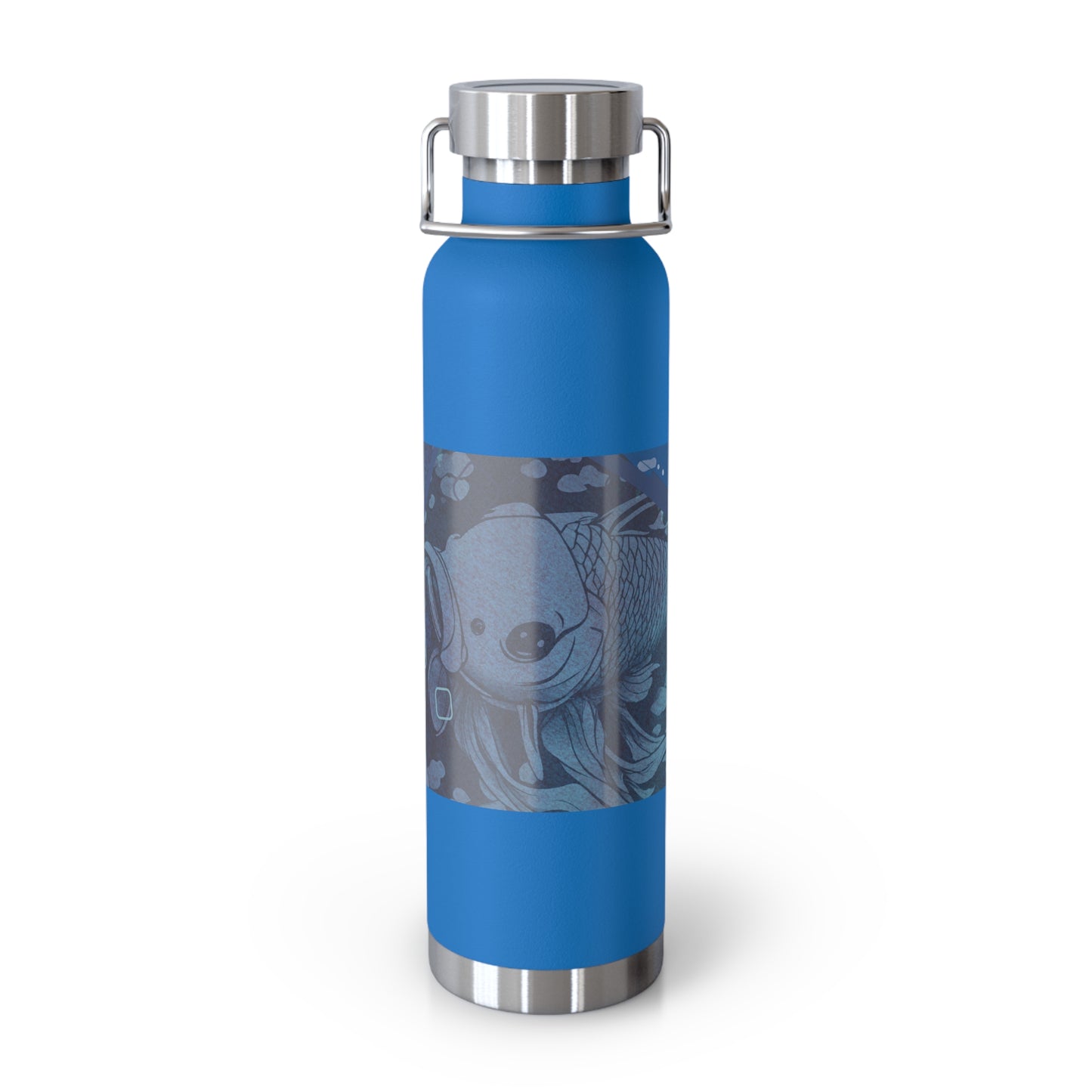 Blue Koi Copper Vacuum Insulated Bottle, 22oz