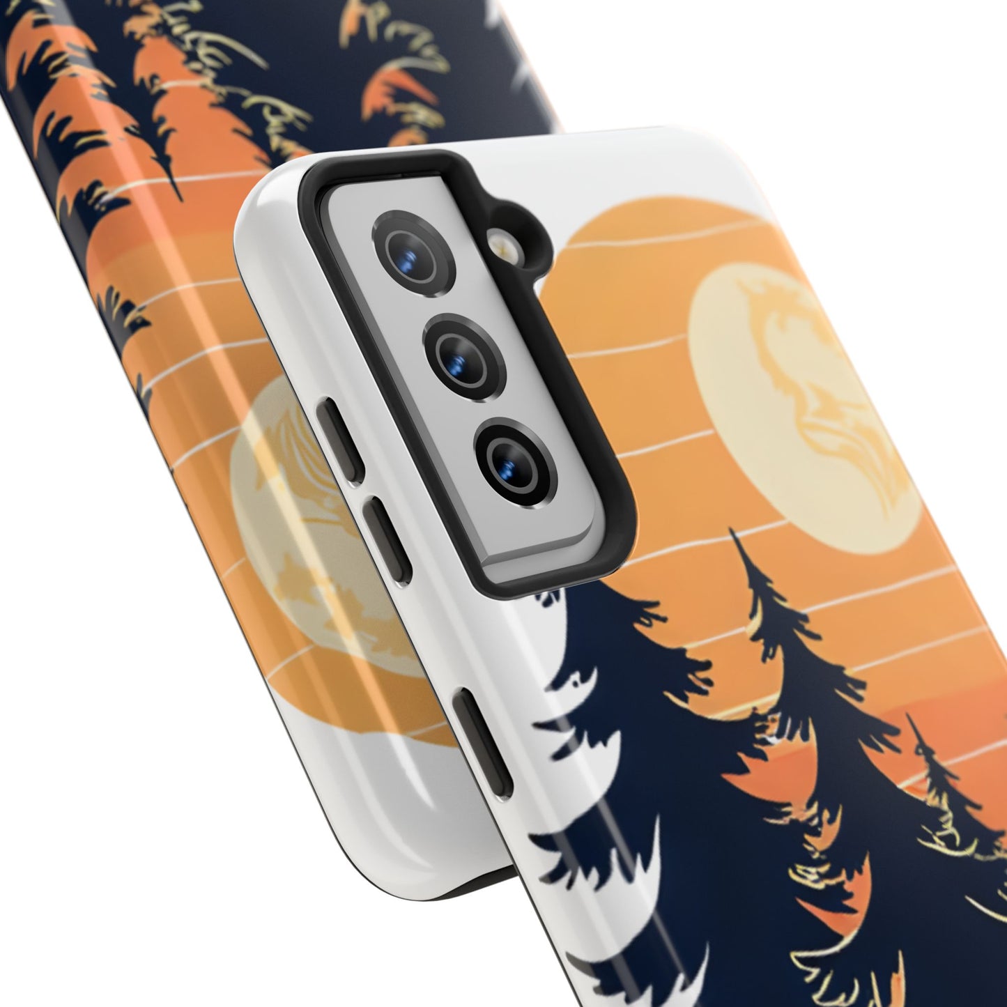 Retro Sunset Pines Graphic Phone Case - Just Gigi IFYKYK