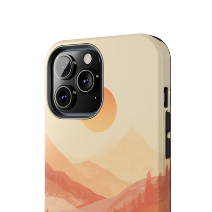 Sunset Mountain Meditation Tough Phone Case - Just Gigi IFYKYK
