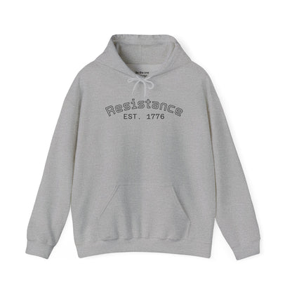 Resistance Est. 1776 Hoodie — Frog Hood Portrait Graphic Sweatshirt
