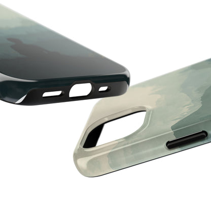 Grey Mountains Serene Silhouette Tough Case