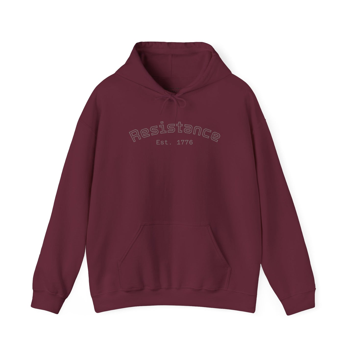 Resistance Hoodie — Vintage Flag Graphic Hooded Sweatshirt (Est. 1776)