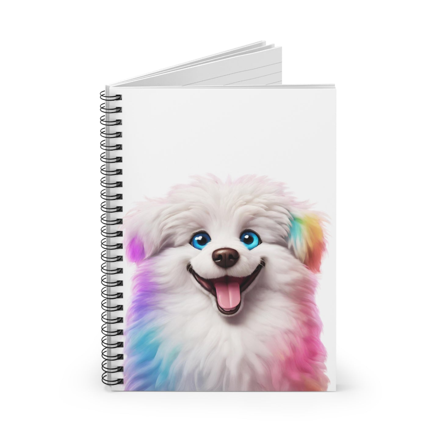 Rainbow Puppy Spiral Notebook - Just Gigi IFYKYK