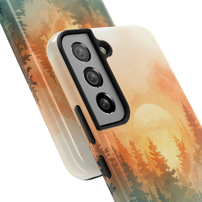 Sunset Forest Mist Tough Phone Case -Just Gigi IFYKYK