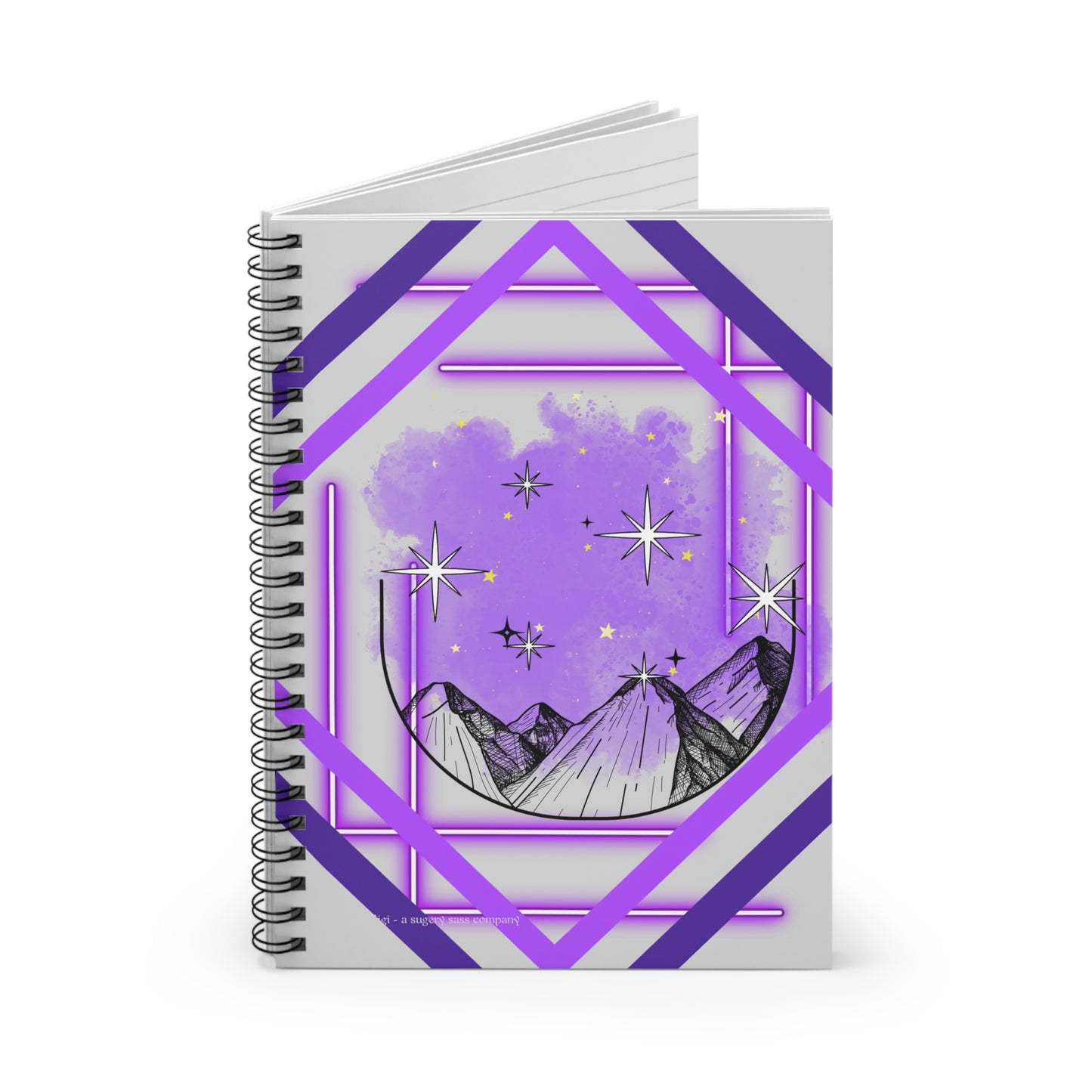Mountain Starry Sky Spiral Notebook Just Gigi IFYKYK