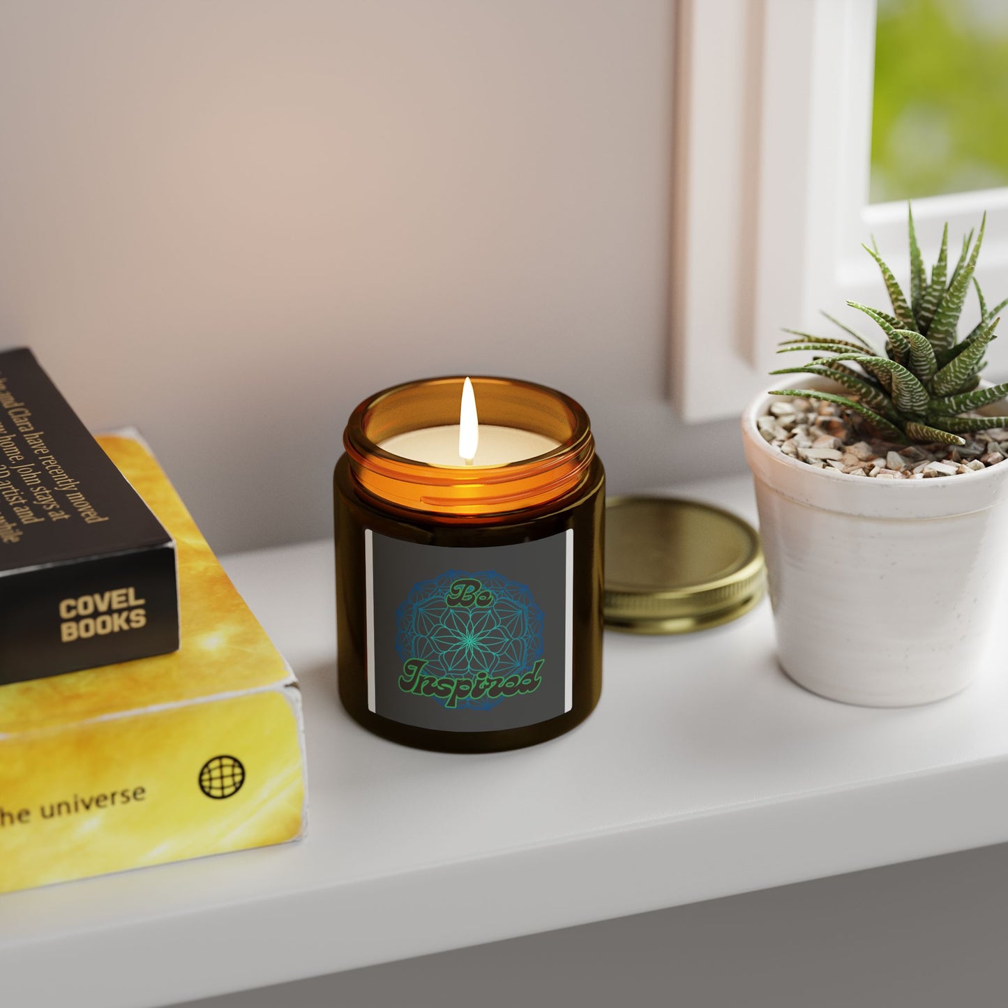 Be Inspired Coconut Apricot  Wax Jar Candle (4oz/9oz) Just Gigi IFYKYK