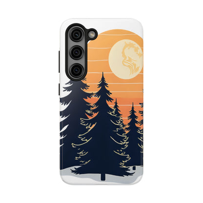Retro Sunset Pines Graphic Phone Case - Just Gigi IFYKYK