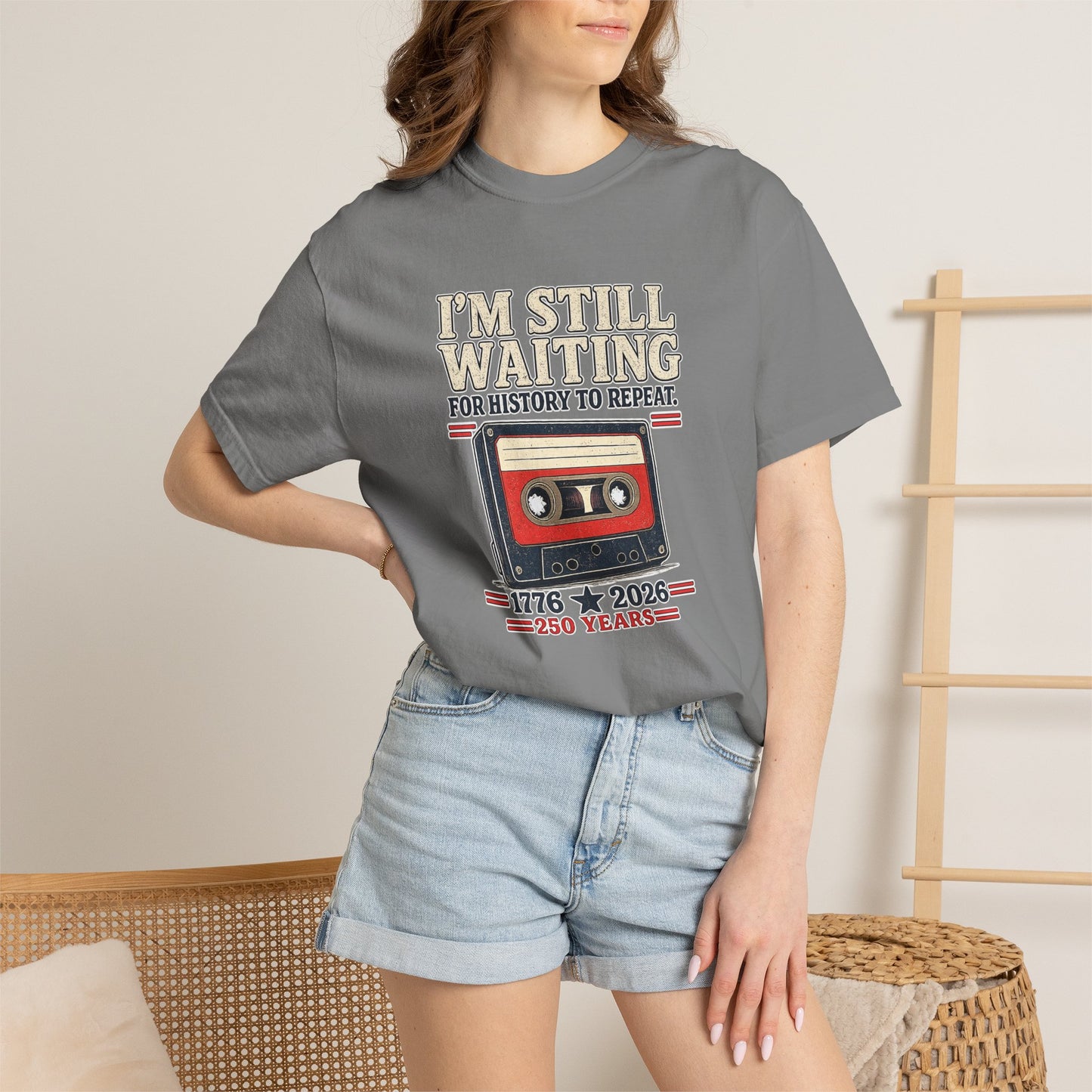 Waiting for History - Vintage Cassette Tee Just Gigi IFYKYK