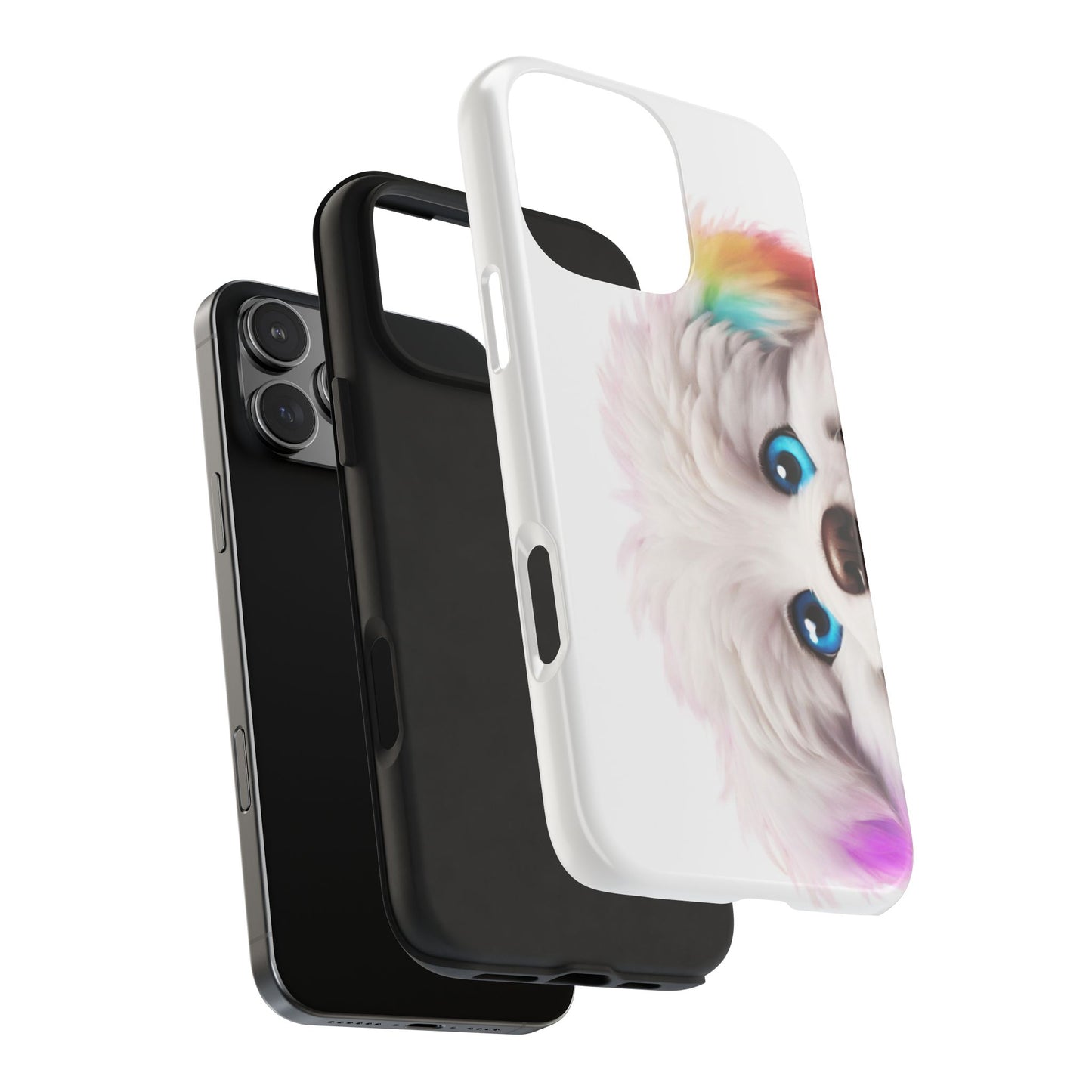 Peeking Doggo design Tough Phone Cases