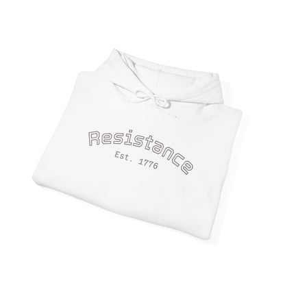Resistance Hoodie — Vintage Flag Graphic Hooded Sweatshirt (Est. 1776)
