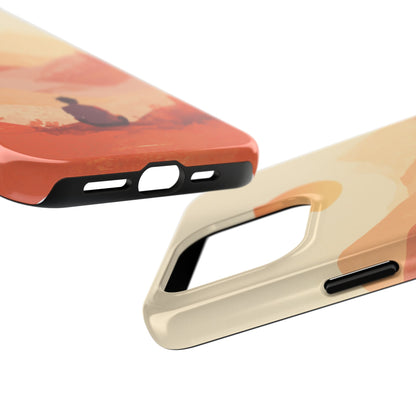 Sunset Mountain Meditation Tough Phone Case - Just Gigi IFYKYK
