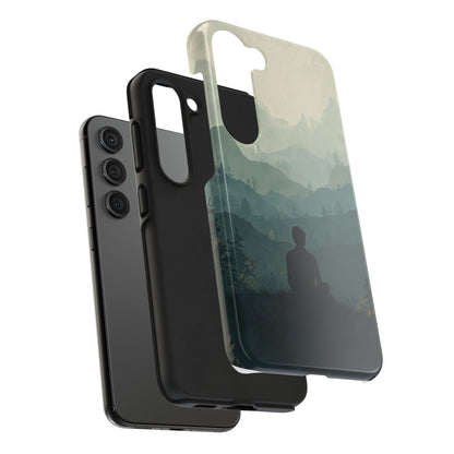 Grey Mountains Serene Silhouette Tough Case