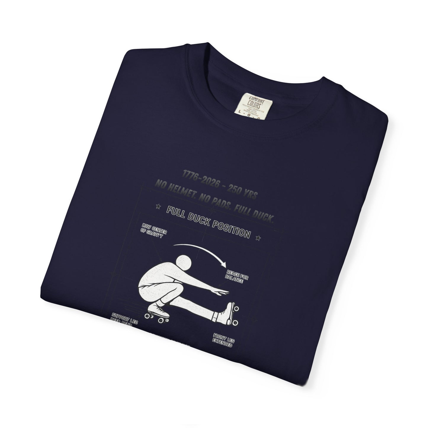 Full Duck Position Blueprint Graphic Tee - Just Gigi IFYKYK